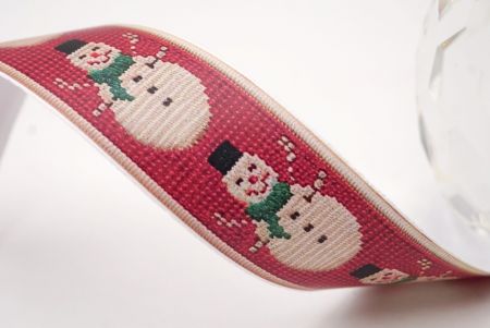 Sprudelnder Schneemann Jacquardband_AI-KN